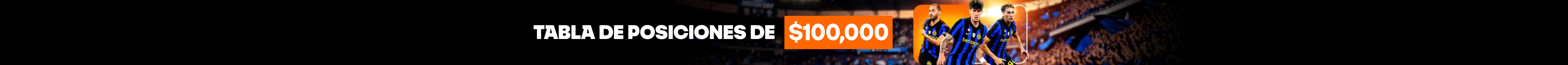 Tabla de posiciones de $100,000