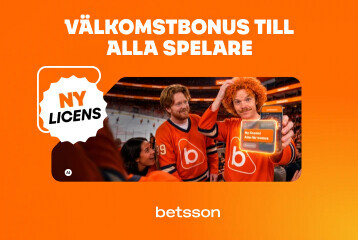Ny licens. Välkomstbonus till alla spelare.
