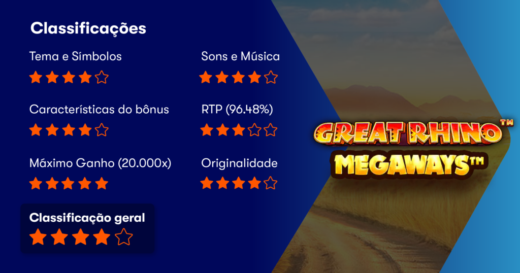 classificações great rhino megaways