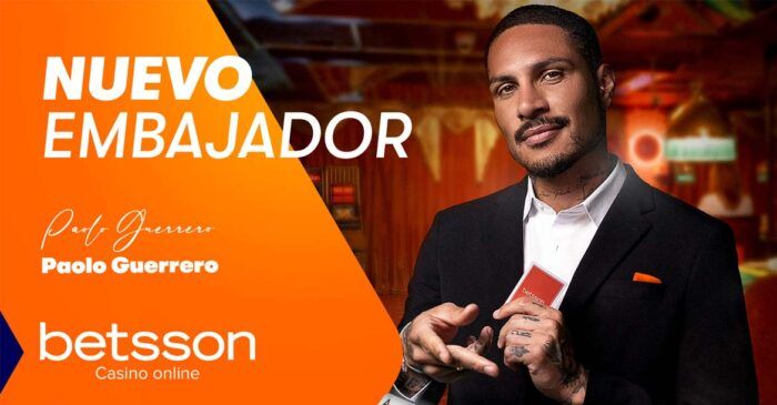 Paolo Guerrero nuevo embajador del Casino de Betsson